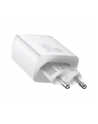 Baseus Ładowarka sieciowa Compact Quick Charger 2xUSB USB-C PD 3A 30W (biała) - nr 13