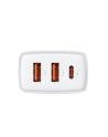 Baseus Ładowarka sieciowa Compact Quick Charger 2xUSB USB-C PD 3A 30W (biała) - nr 14