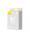 Baseus Ładowarka sieciowa Compact Quick Charger 2xUSB USB-C PD 3A 30W (biała) - nr 15