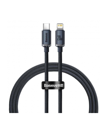 BASEUS Crystal Kabel USB-C Lightning PD 20W 1,2m - czarny