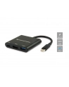CONCEPTRONIC CONCEPTRONIC CONCEPTRONIC ADAPTER USB USB-C - HDMI + USB-C + USB CZARNY (DONN01B)  (DONN01B) - nr 19