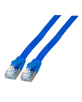 efb-elektronik Kabel sieciowy płaski U / FTP (STP) 3m Cat6a niebieski (K5545WS.3) nr 1