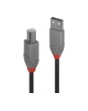 Lindy 36676 USB 2.0 typ A-B, Anthra Line 7.5m - nr 12