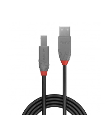 Lindy 36676 USB 2.0 typ A-B, Anthra Line 7.5m nr 1