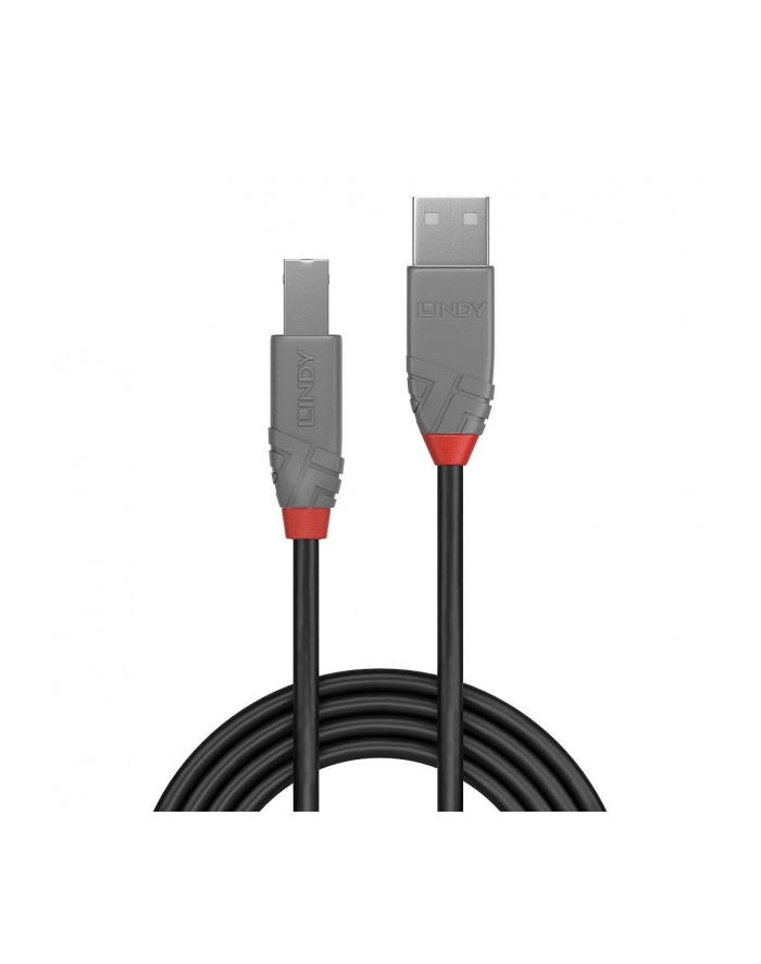 Lindy 36676 USB 2.0 typ A-B, Anthra Line 7.5m główny