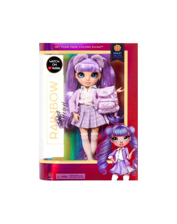 mga entertainment MGA Rainbow High Junior High Fashion Lalka Violet Willow 580027 (579984) p3 mix główny