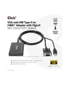 Club 3D Club3D kabel VGA a USB-A na HDMI, M/F, 0.6m (CL3) - nr 23