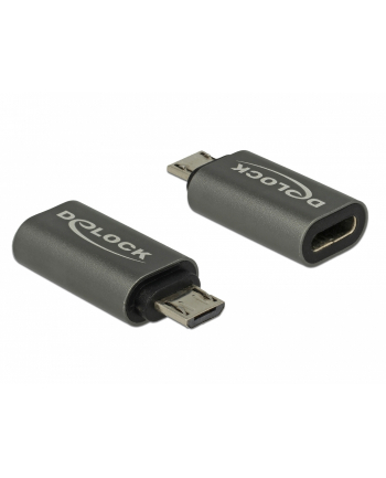 DELOCK DELOCK ADAPTER USB USB-C - MICROUSB SZARY (65927)  (65927)