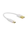 Delock Kabel Usb-C(M)->Usb-A(M) 2.0 0.15M Biały (Z32204) - nr 6