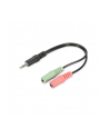 Kabel Digitus Assmann AUDIO ADAP.CABLE 3.5MM 4-PIN/TRRS 3.5MM(4PIN)-2XSTEREO (AK510301002S) - nr 1