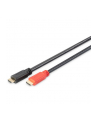 DIGITUS DIGITUS KABEL HDMI CONNECT. CABLE HIGH SPEED ETHERNET +SIGNAL AMPLIFIER (DB330118100S)  (DB330118100S) - nr 18