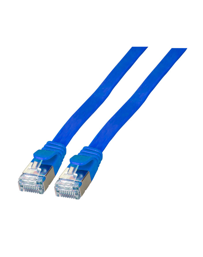 efb-elektronik Kabel sieciowy płaski U / FTP (STP) 3m Cat6a niebieski (K5545WS.3) główny