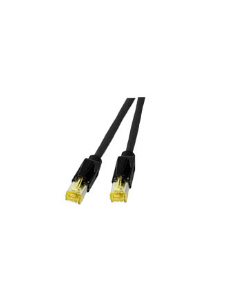 DRAKA Kabel sieciowy CAT 6A S/FTP AWG 27/7 RJ45 1 m Czarny (49759016586) nr 1