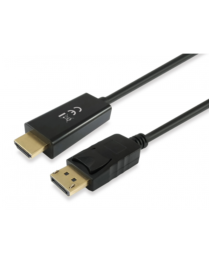 EQUIP  KABEL DISPLAYPORT ADAPTER->HDMI ST/ST 2.0M 4K/30HZ SCHWARZ (119390)  (119390) główny