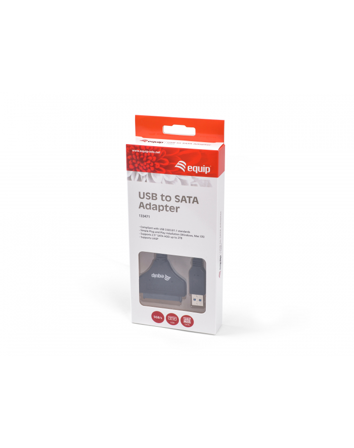 EQUIP EQUIP ADAPTER USB USB-C - MICROUSB CZARNY (133472)  (133472) główny