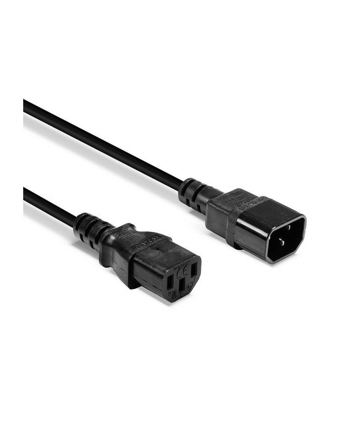 Lindy Przedłużacz zasilający IEC C14/IEC C13 0,5m (LY30320) główny