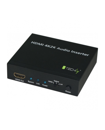 TECHLY HDMI 2K4K AUDIO INSERTER HDMI/TOSLINK/AUDIO STEREO  (103687)