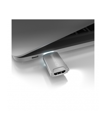 TERRATEC TERRATEC TERRATEC TERRATEC TERRATEC ADAPTER USB C12 USB-C - HDMI SZARY (306704)  (306704)