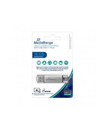 Mediarange MediaRange 16GB USB 3.0 + USB 3.0 Type-C (MR935)