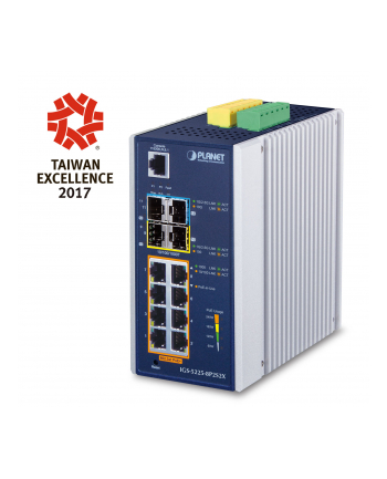 Planet Switch Igs-5225-8P2S2X 8-Port Poe 1000Base-T+2Port 1000Base-X Sfp+2Port 10G Sfp Przemysłowy (Z24083) nr 2