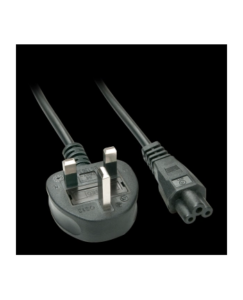 LINDY Kabel zasilający UK - C5, 2m, czarny (30409) nr 2