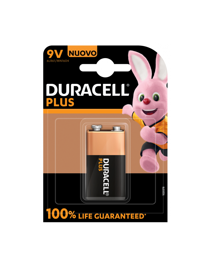 DURACELL PLUS MN1604 9V, ALKALINE, 1 PC(S) główny