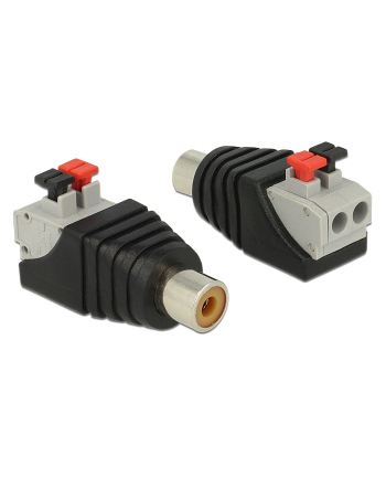 Delock Adapter Terminalblock 2pin / RCA (65565)