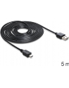Delock Kabel Usb 2.0 , 1X Złącze Męskie Usb 2.0 A - 1X Złącze Męskie Mini-Usb 2.0 B, 5 M, R (83365) - nr 18