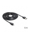 Delock Kabel Usb 2.0 , 1X Złącze Męskie Usb 2.0 A - 1X Złącze Męskie Mini-Usb 2.0 B, 5 M, R (83365) - nr 20