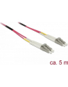 Delock Patchcord światłowodowy LC - LC Duplex OM4 5m (84643) - nr 9