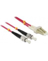 Delock Patchcord światłowodowy LC/ST 50/125µ 2m OM4 (84686) - nr 12
