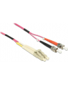 Delock Patchcord światłowodowy LC/ST 50/125µ 2m OM4 (84686) - nr 13