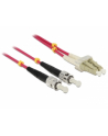 Delock Patchcord światłowodowy LC/ST 50/125µ 2m OM4 (84686) - nr 1