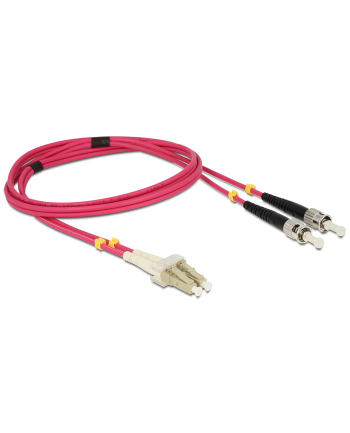 Delock Patchcord światłowodowy LC/ST 50/125µ 2m OM4 (84686)