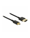 DELOCK KABEL HDMI  84783  2.00 M  (DELOCKKABELHDMIAGTMICROD3D4K2M) - nr 3