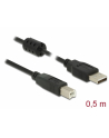 DELOCK DELOCK KABEL USB - USB TYP-B DELOCK 0.5 M CZARNY - nr 4