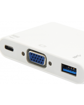 EQUIP EQUIP ADAPTER USB USB-C - VGA + USB BIAŁY (133462)