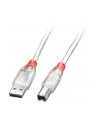 LINDY USB-B 0.2m Przezroczysty (41750) - nr 2