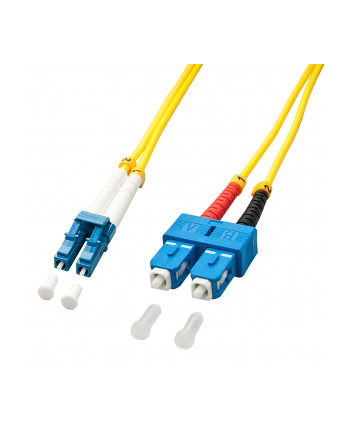 LINDY Patchcord światłowodowy LC/SC OS2 9/125Ám 1m żółty (47470)