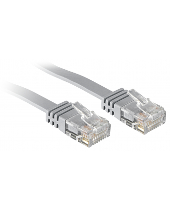 LINDY Patchcord Cat.6 U/UTP płaski 3m szary (47493)