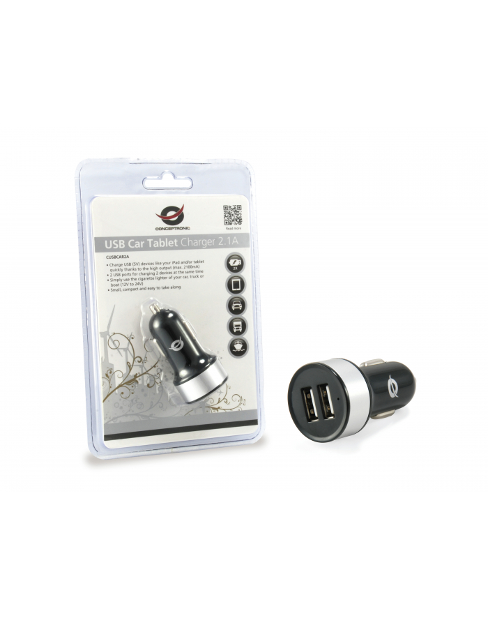 Conceptronic USB Car Tablet Charger 2A (CUSBCAR2A) główny