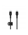 belkin Kabel BoostCharge USB-C/USB-C silikonowy w oplocie 1m, czarny - nr 1