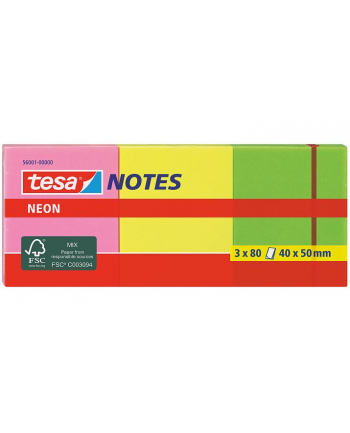Tesa Karteczki Samoprzylepne 3-Kolorowe 56001-00-00 40x50mm