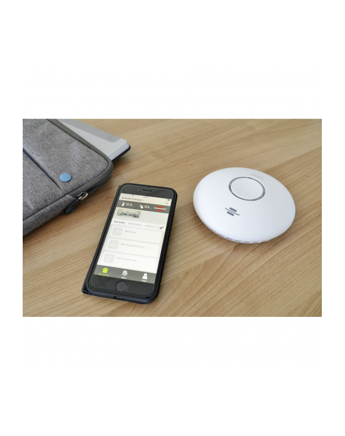 CZUJKA DYMU I WYSOKIEJ TEMPERATURY WIFI WRHM01 CONNECT BRENNENSTUHL 1290090 główny
