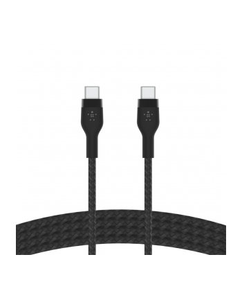 belkin Kabel BoostCharge USB-C/USB-C silikonowy w oplocie 1m, czarny