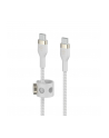 belkin Kabel BoostCharge USB-C/USB-C silikonowy w oplocie 1m, biały - nr 2
