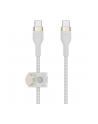 belkin Kabel BoostCharge USB-C/USB-C silikonowy w oplocie 2m, biały - nr 20