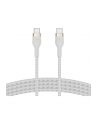 belkin Kabel BoostCharge USB-C/USB-C silikonowy w oplocie 2m, biały - nr 23