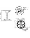Hikvision Uchwyt Ds-1271Zj-Pt10 Do Montażu Kamer W Suficie Aluminium I Plastik Ø 160.6mm × 532 (6.32 20.9 ) - nr 3