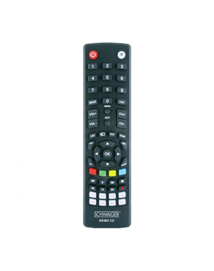 Schwaiger Universalfernbed. 8 In 1 Vorprammiert S główny